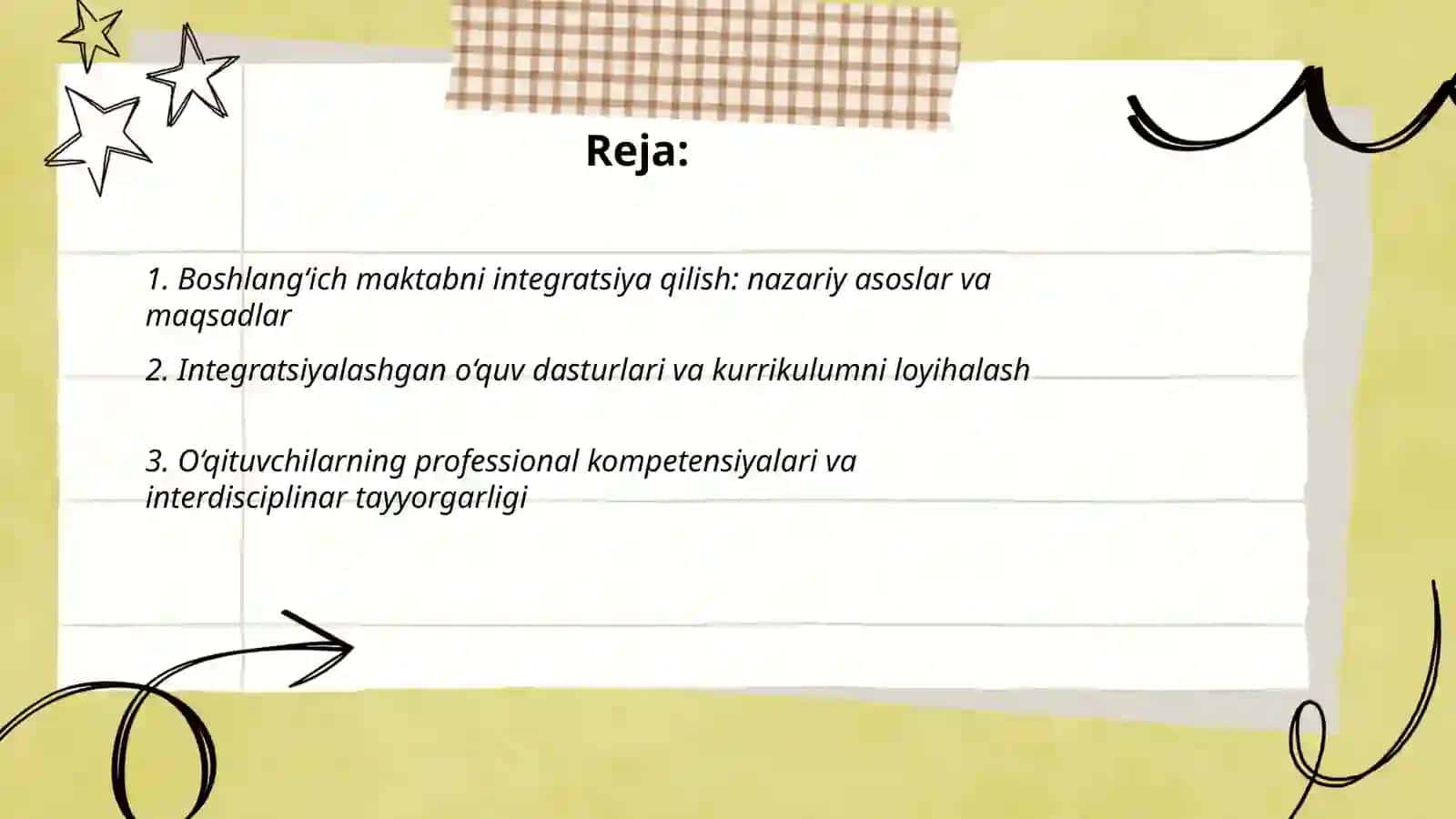 Boshlang‘ich Maktabni Integratsiya Qilish 2