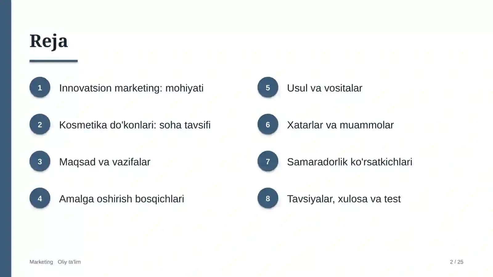 Kosmetika do'konlarida innovatsion marketing 2