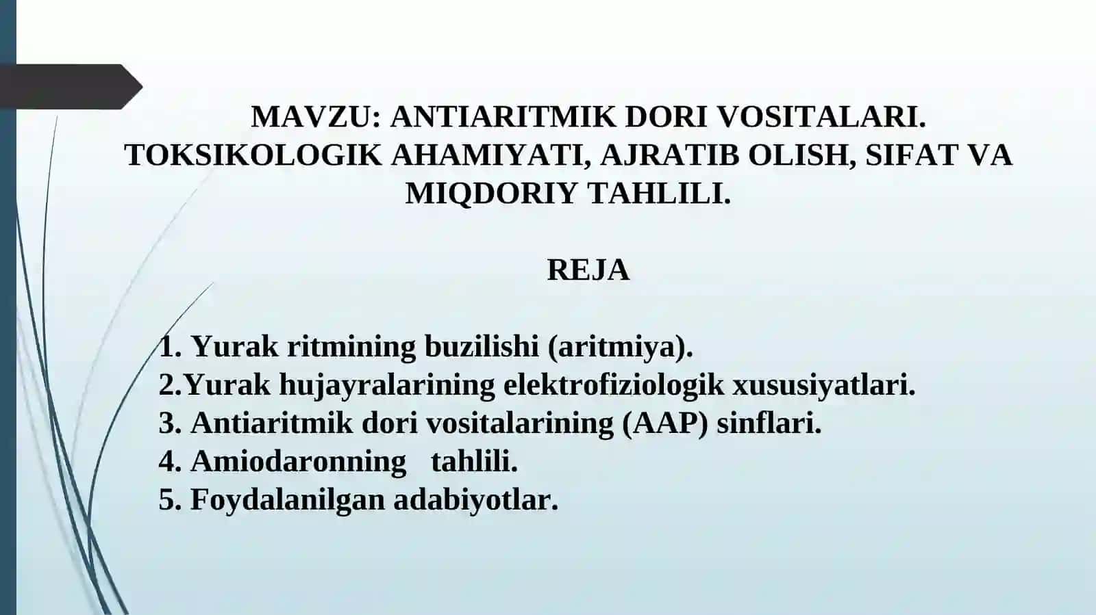 Kurs ishi, Prezentatsiya, Referat 2