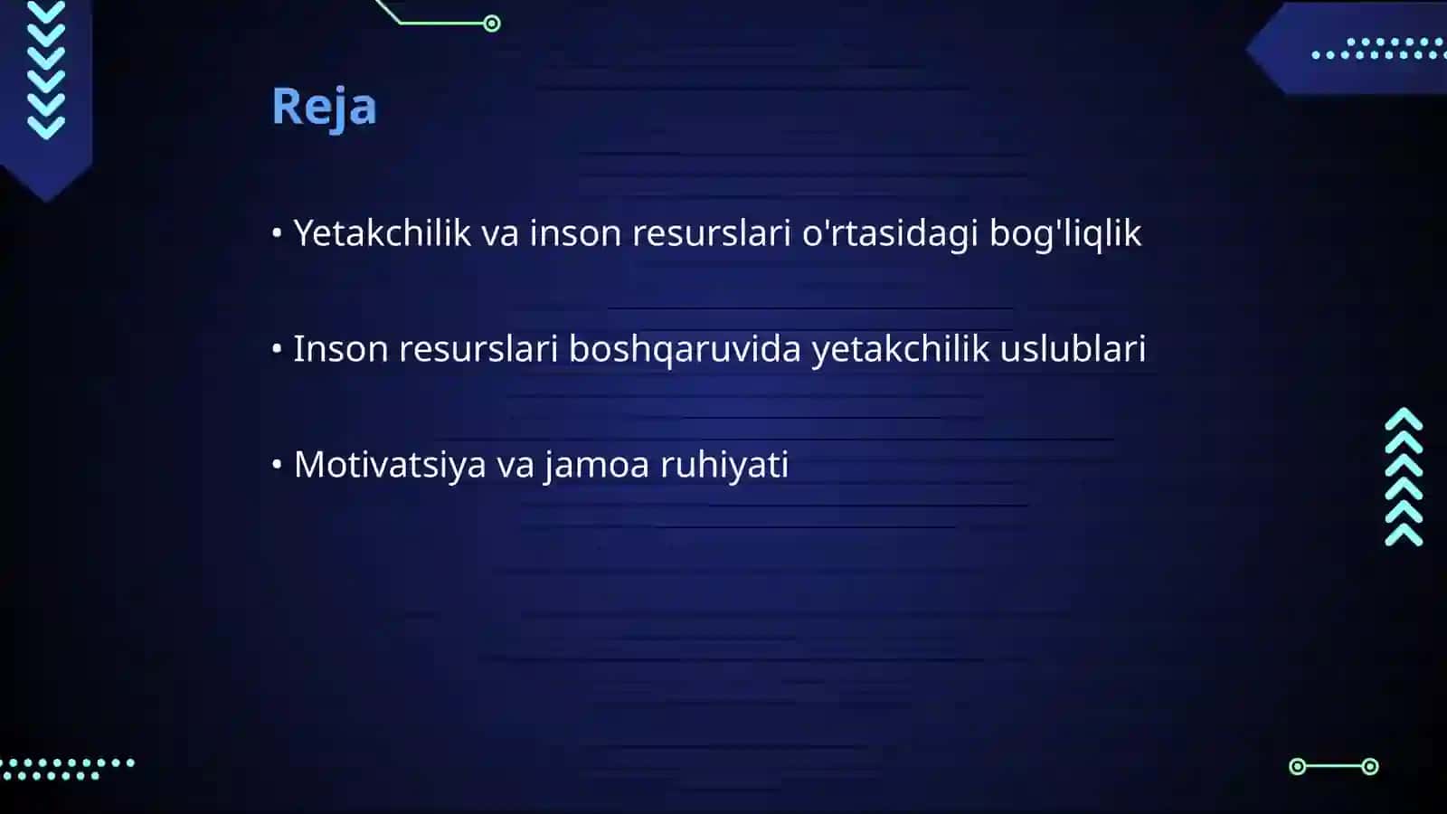 Yetakchilik va inson resurslari 2