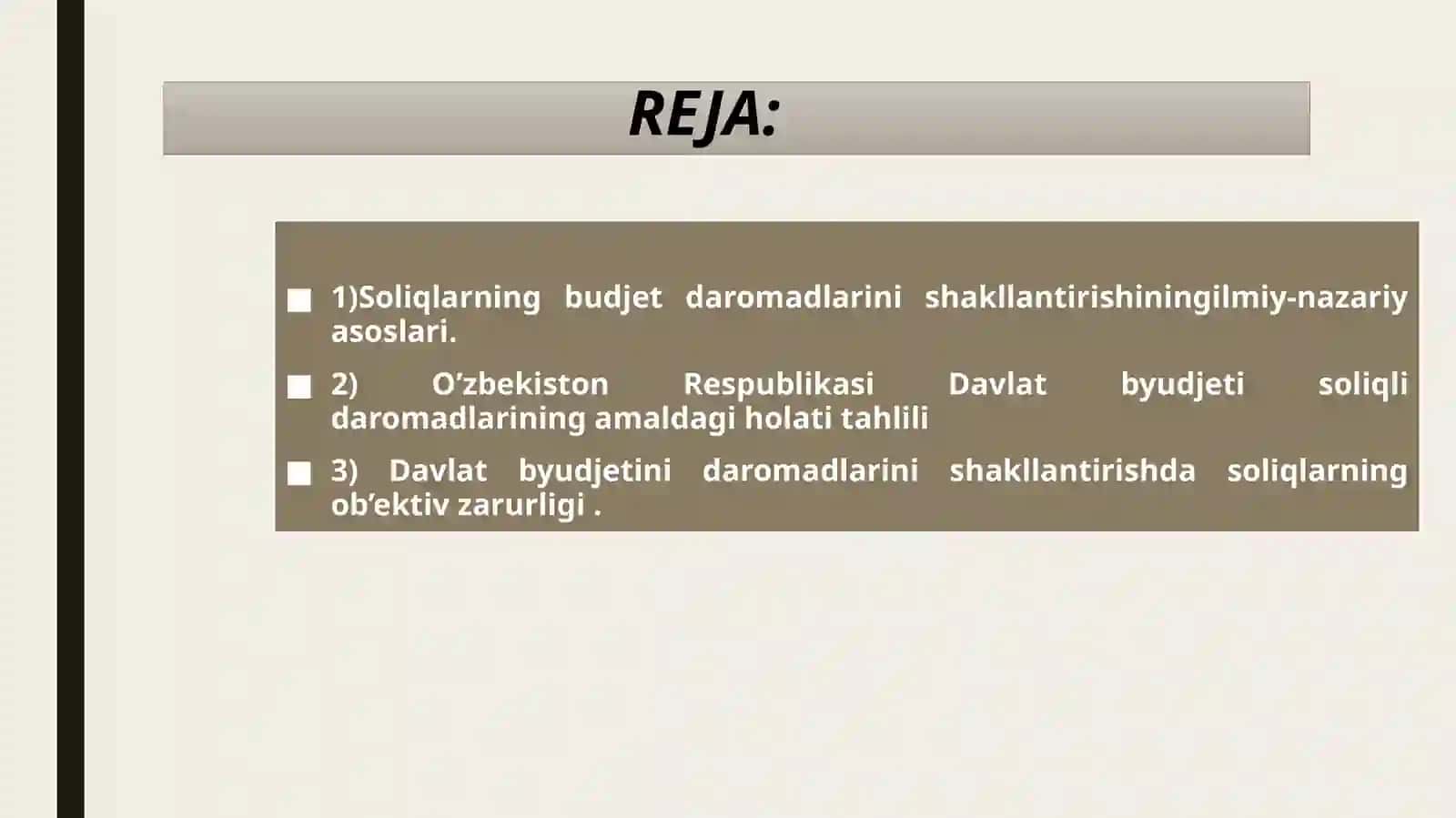 SOLIQSIZ DAROMADLARNING MOHIYATI VA ZARURLIGI 2
