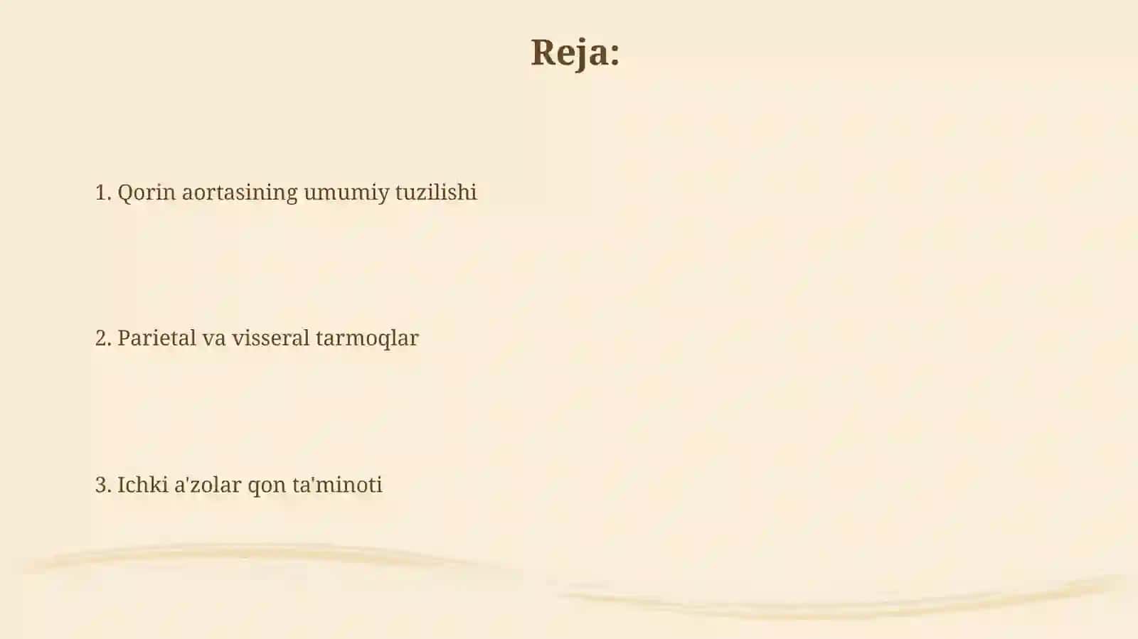 Qorinaortasining tarmoqlari 2