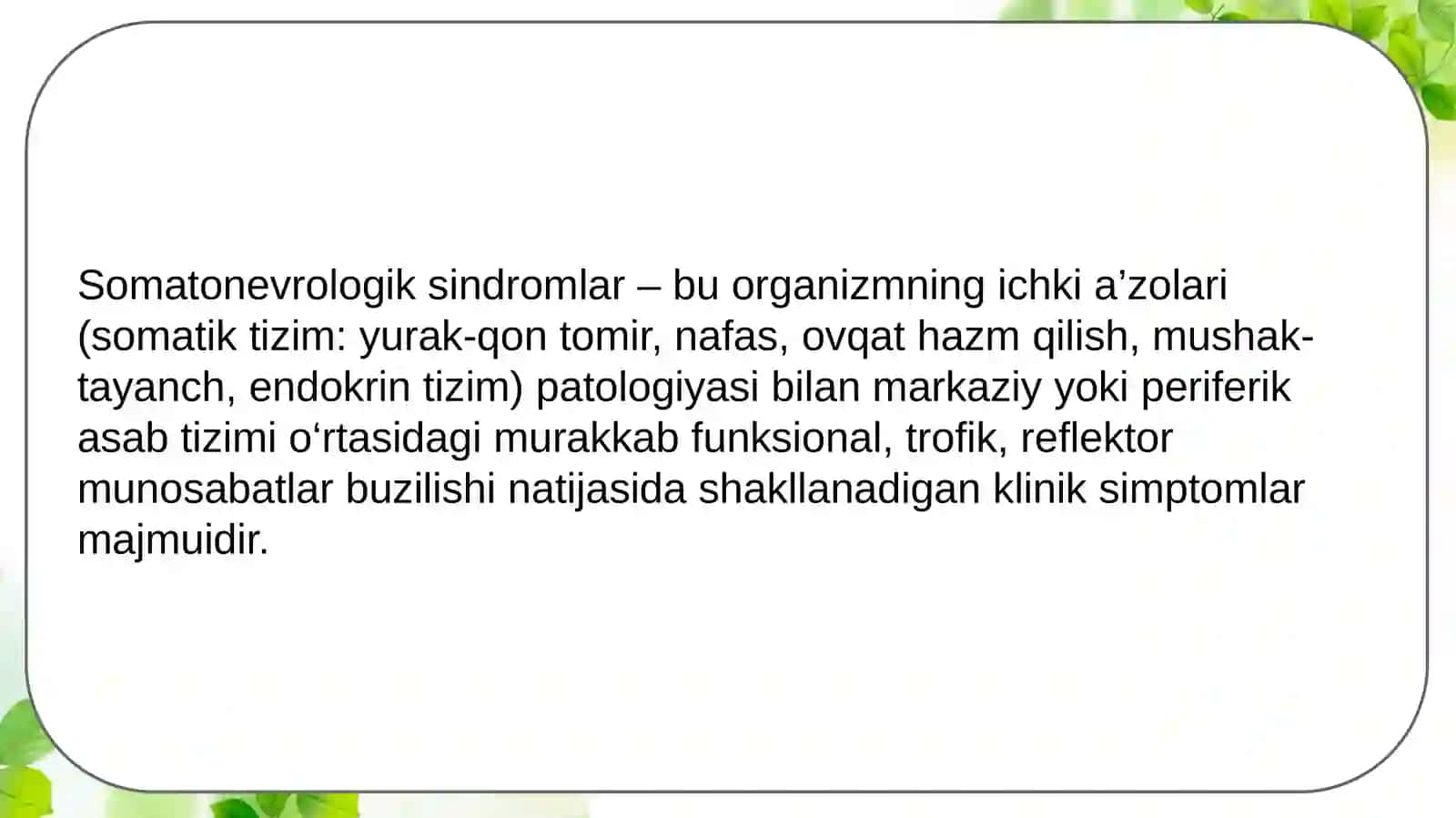 Somatonevralogiksindromlar 2