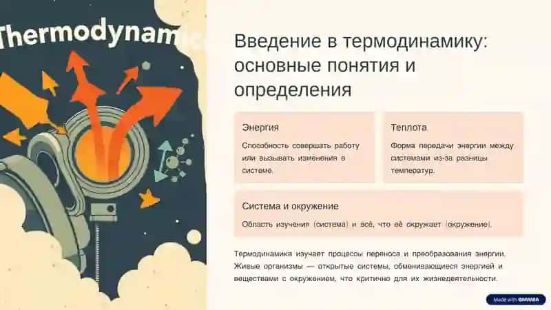 Законы термодинамики для живых организмов. Термография и её роль в диагностике 2