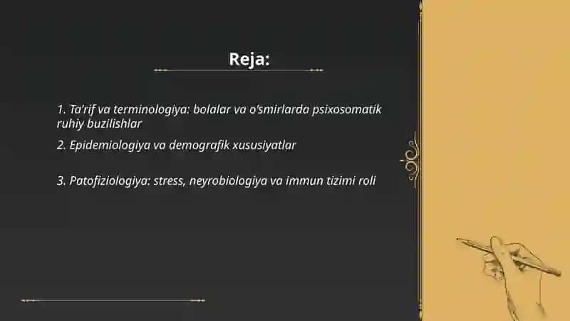 Bolalar va oʻsmirlarda psixosomatik ruhiy buzilishlar 2