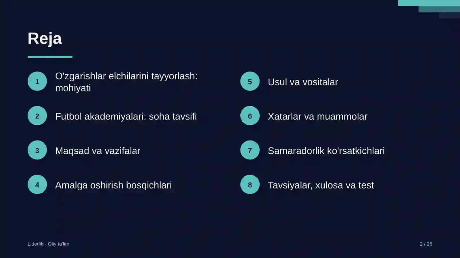 futbol akademiyalarida o'zgarishlar elchilarini tayyorlash 5526 2