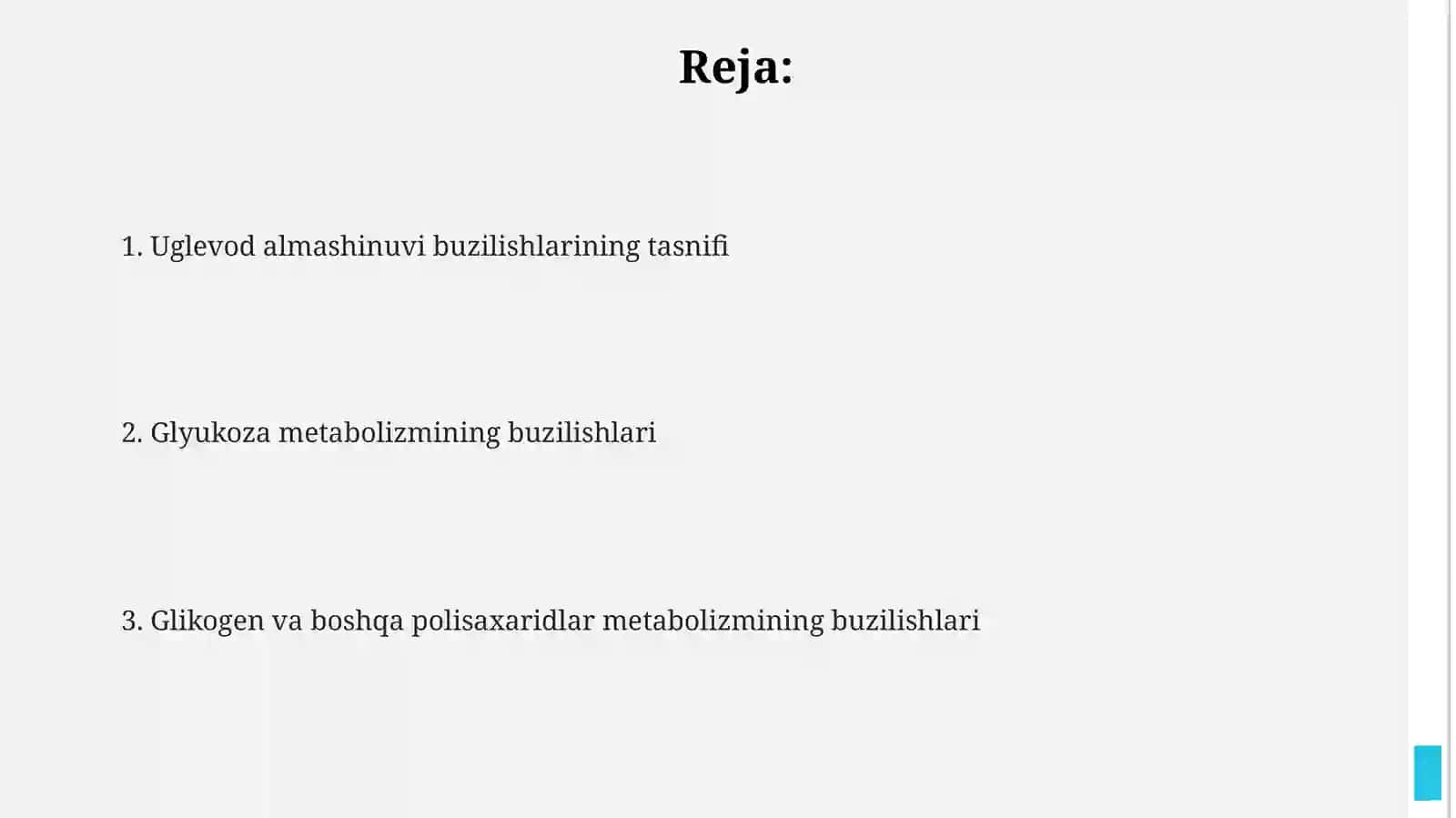 Karbonsuvlar patologik almashinuvining buzulishi 2