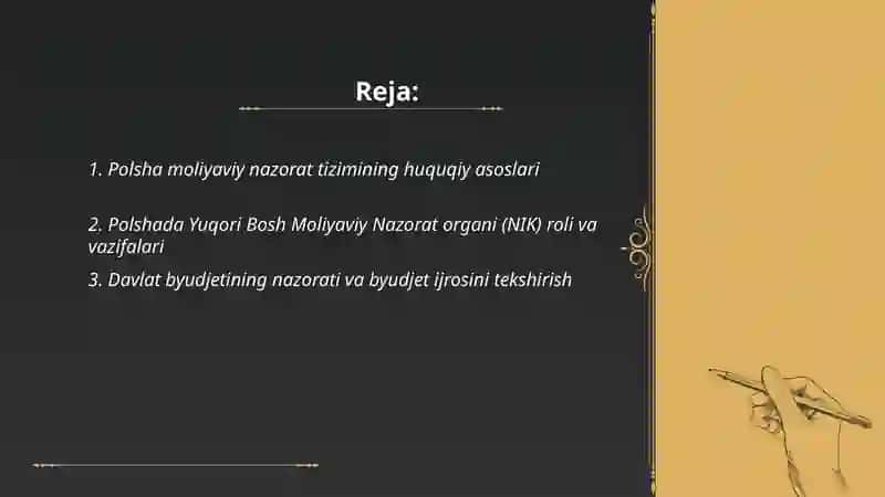 Polsha moliyaviy nazorat tizimining huquqiy asoslari 2