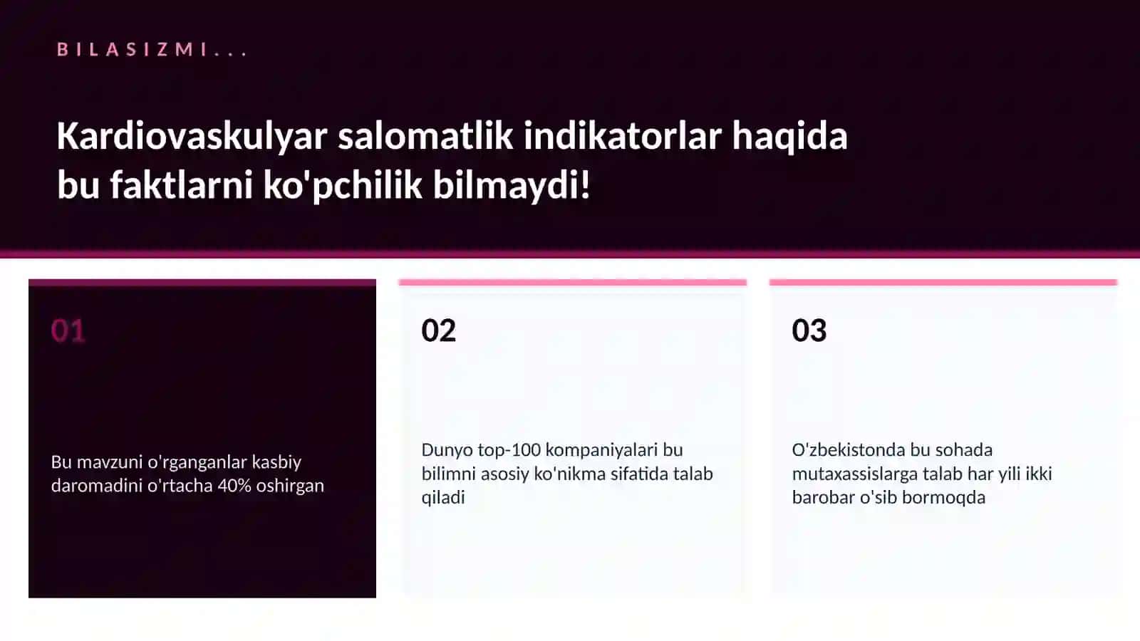 Kardiovaskulyar salomatlik indikatorlar 2