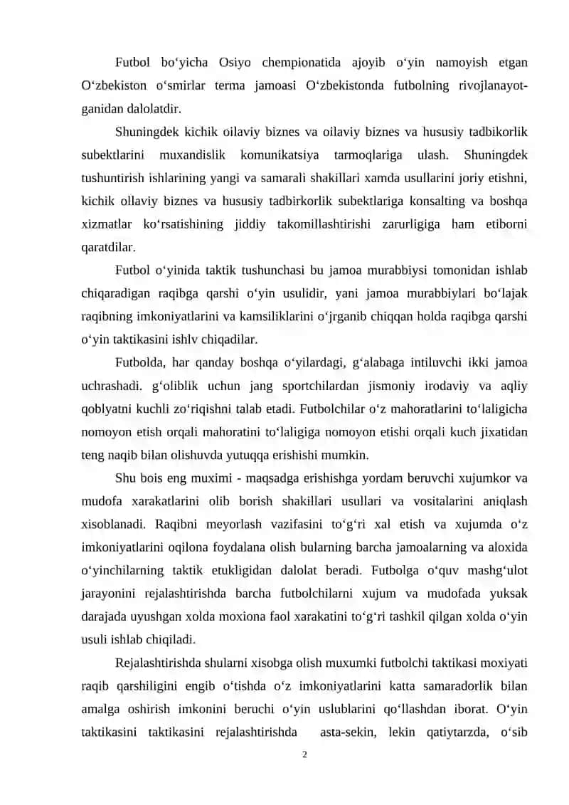 Futbolchilarning tezkorlik jismoniy sifatlarni rivojlantirish  usullari 2