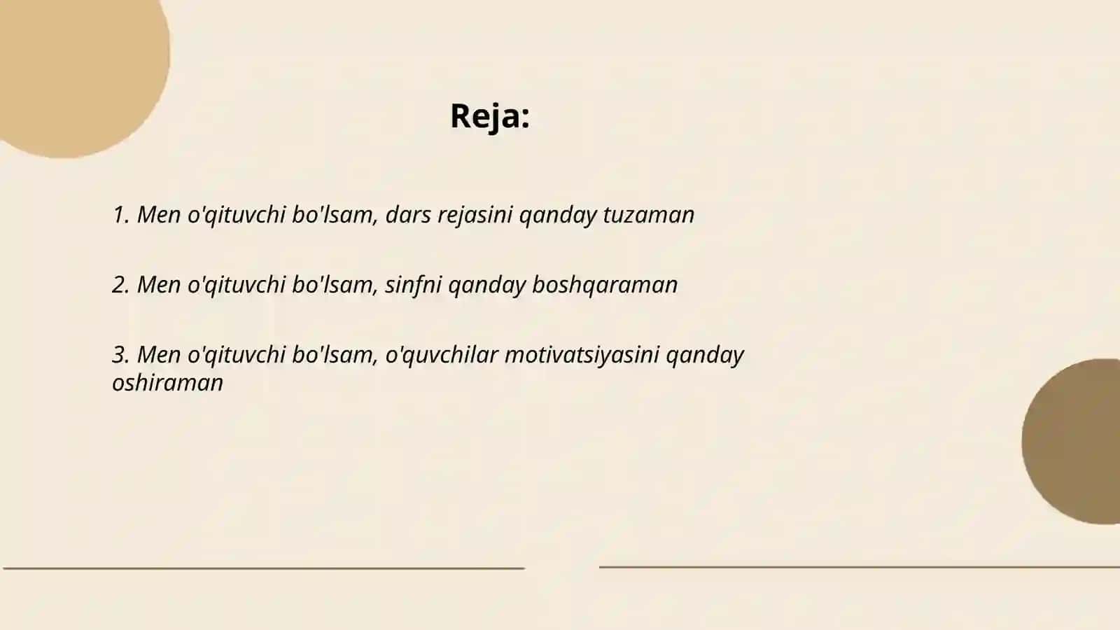 Men O'qituvchi bulsam 2
