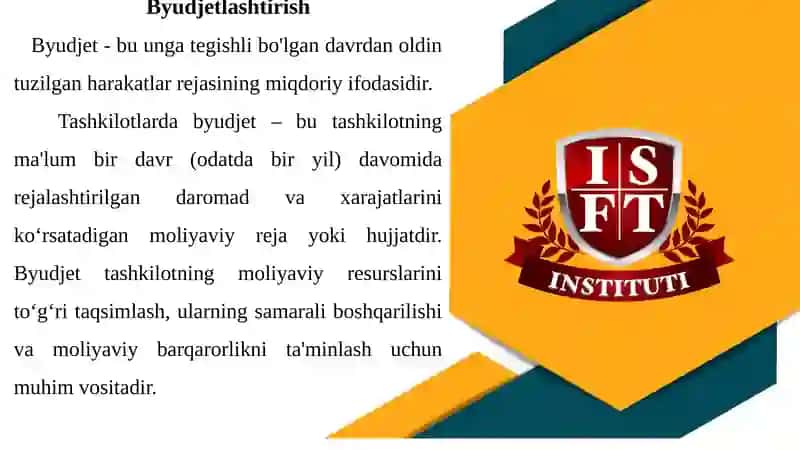 Byudjetlashtirish 2