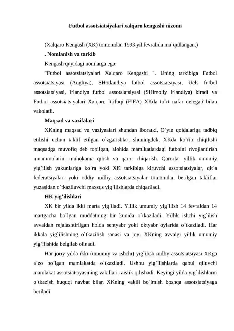 Halqaro futbol qoidalari va hakamlik qilish asoslari 2