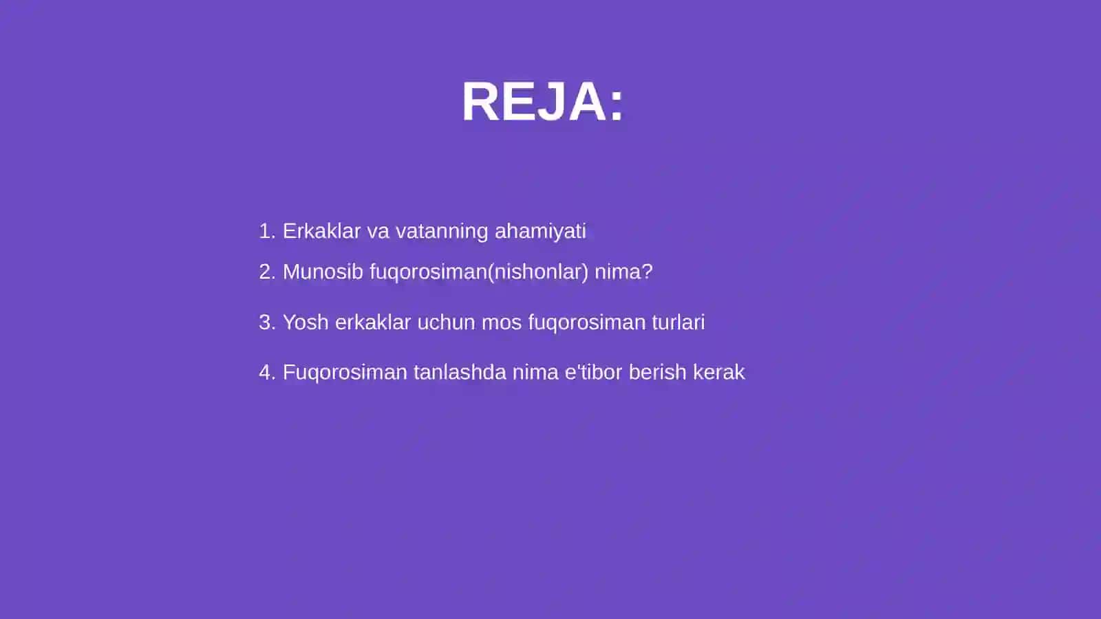 Men -vatanning munosib fuqorosiman 2