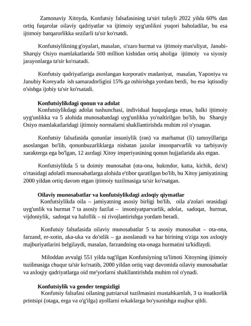 Konfutsiylik ta'limotida ijtimoiy-axloqiy masalalar 2