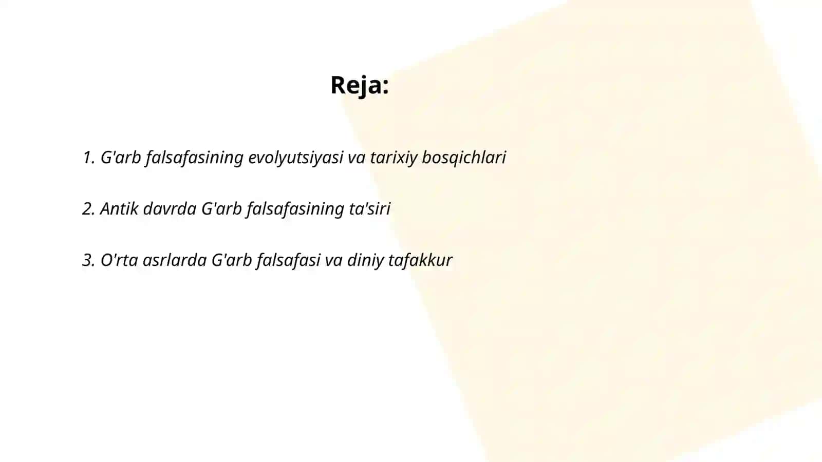 G'arb falsafasining ustuvor yo'nalishlari va ularning fan taraqqiyotiga ta'siri 2