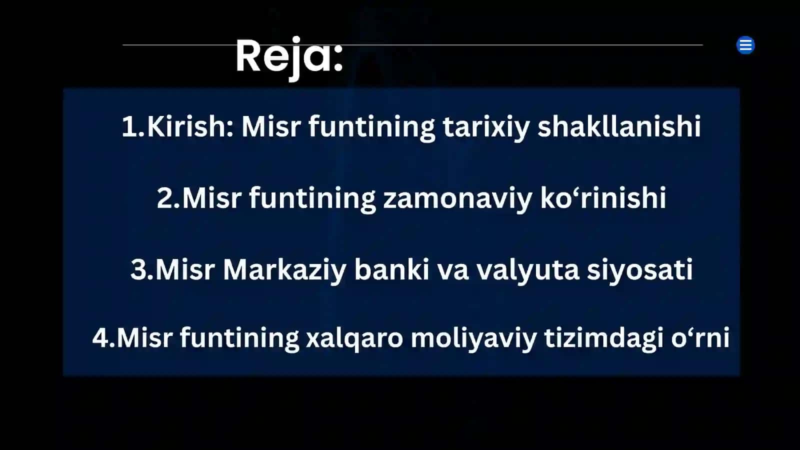 Misr milliy valyuta tizimi 2