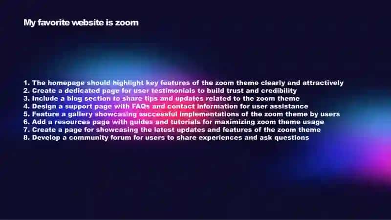 Zoom Theme Website Design 2