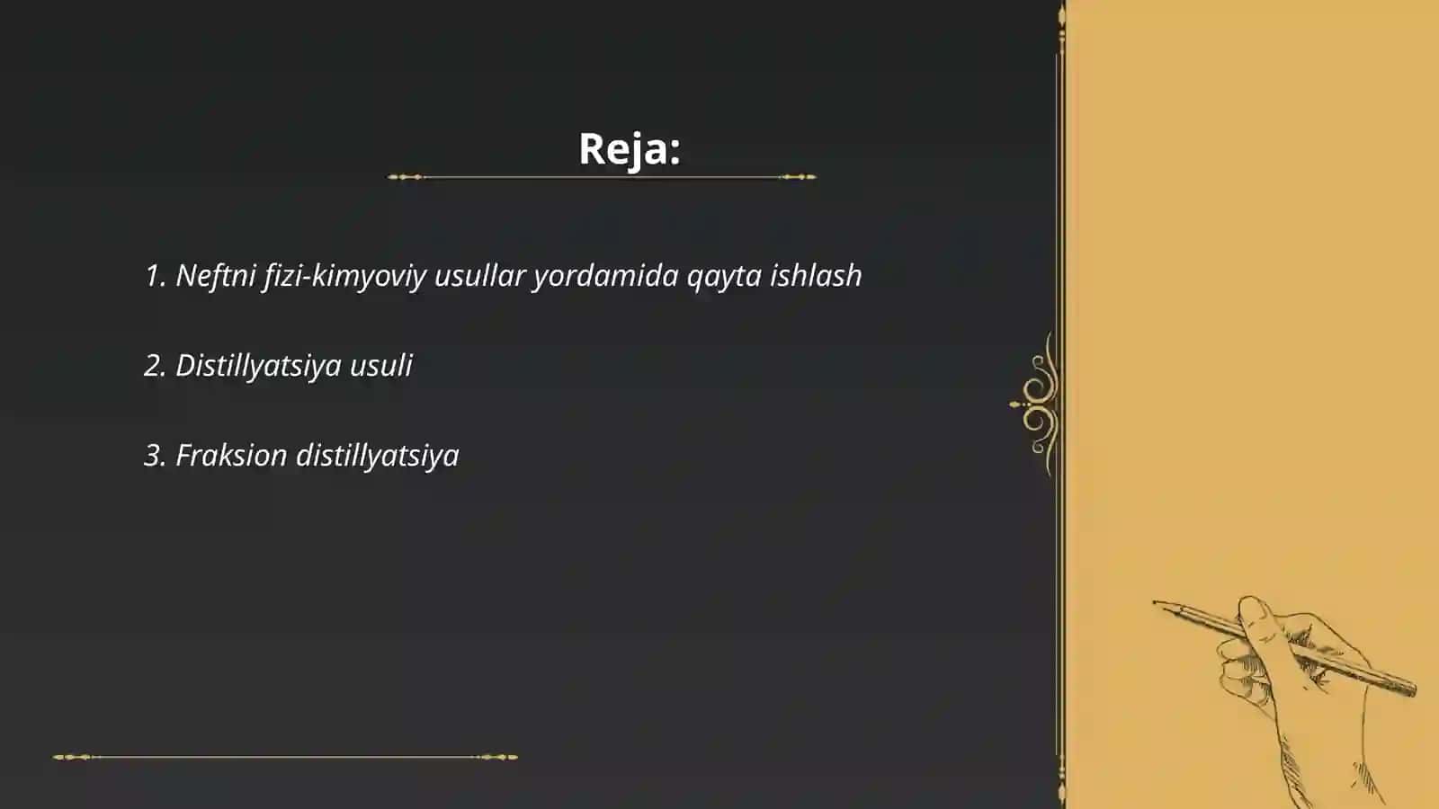 Neftni qayta ishlash usullari 2