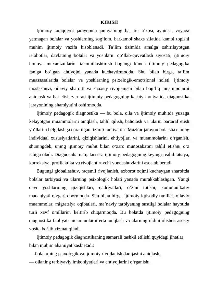 Ijtimoiy pedagogik diagnostika tushunchasi va usullari 2
