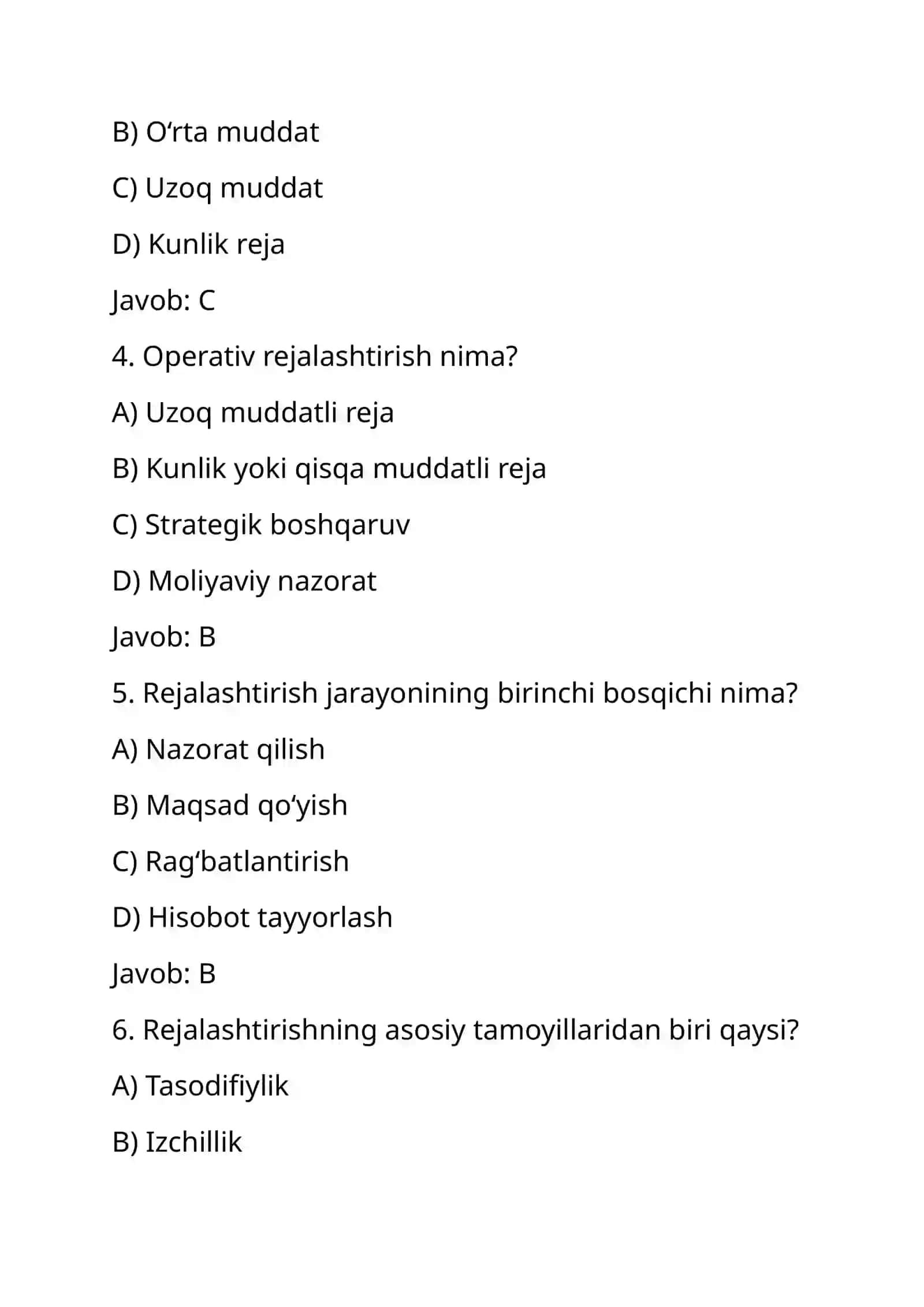 maktabgacha talim test 2
