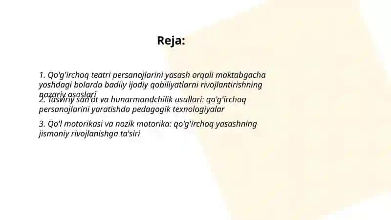Qo'g'irchoq teatri persanojlarini yasash orqali badiiy ijodiy qobiliyatlarni shaklantirishning tarbiyaviy ahamiyati 2