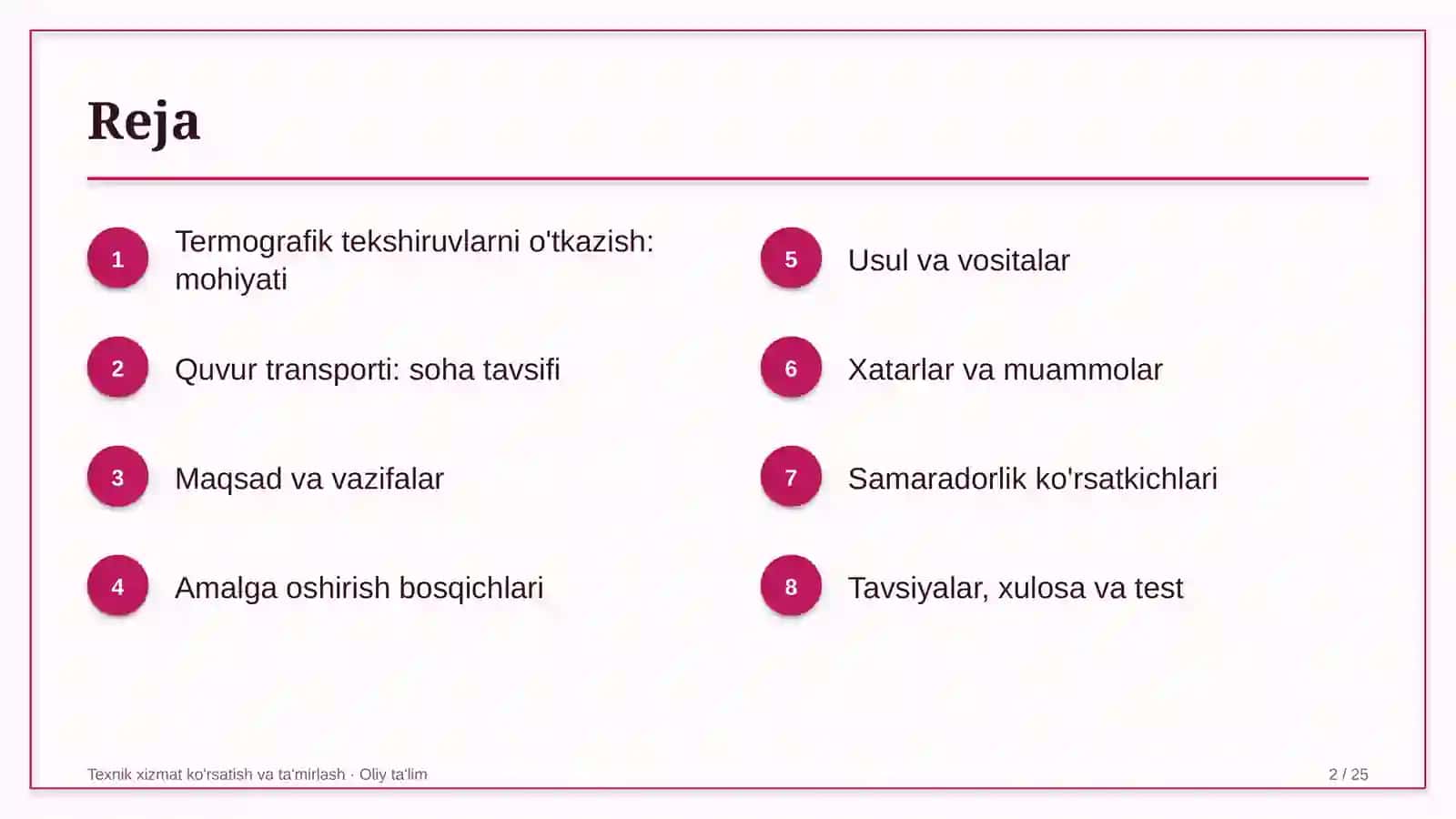 quvur transportida termografik tekshiruvlarni o'tkazish 2828 2