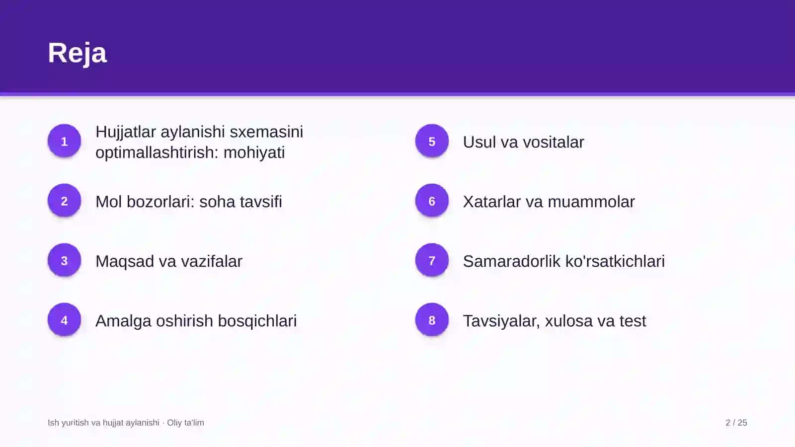mol bozorlarida hujjatlar aylanishi sxemasini optimallashtirish 4801 2