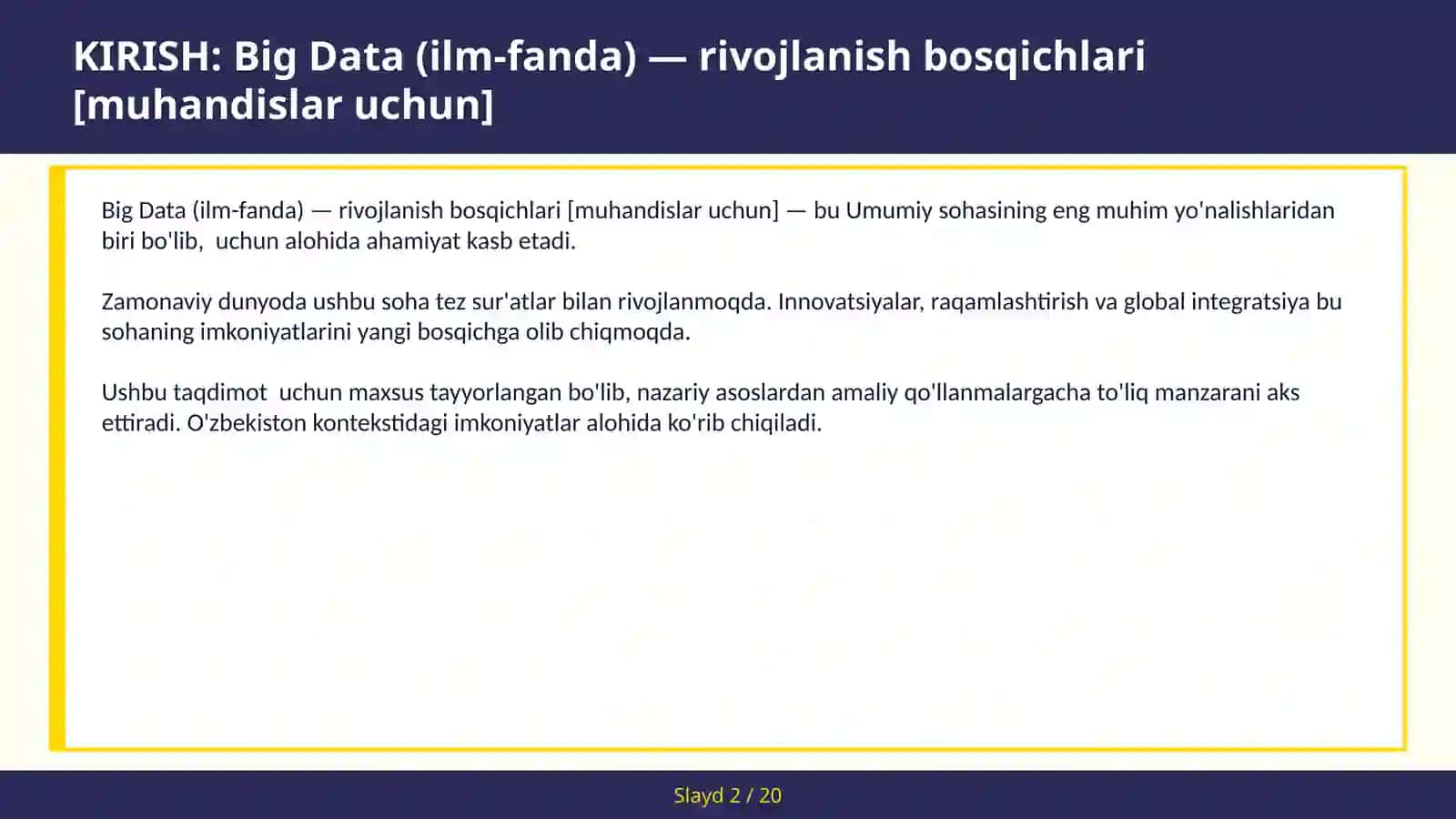 Big Data (ilm-fanda) — rivojlanish bosqichlari [muhandislar uchun] 2