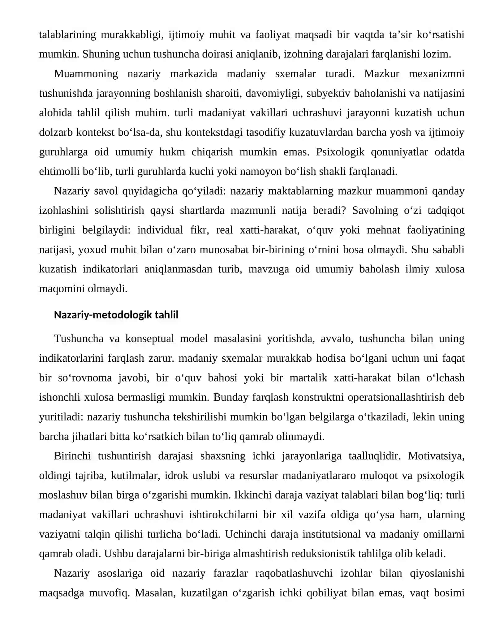 MADANIYATLARARO MULOQOT VA PSIXOLOGIK MOSLASHUVNING NAZARIY ASOSLARI 2