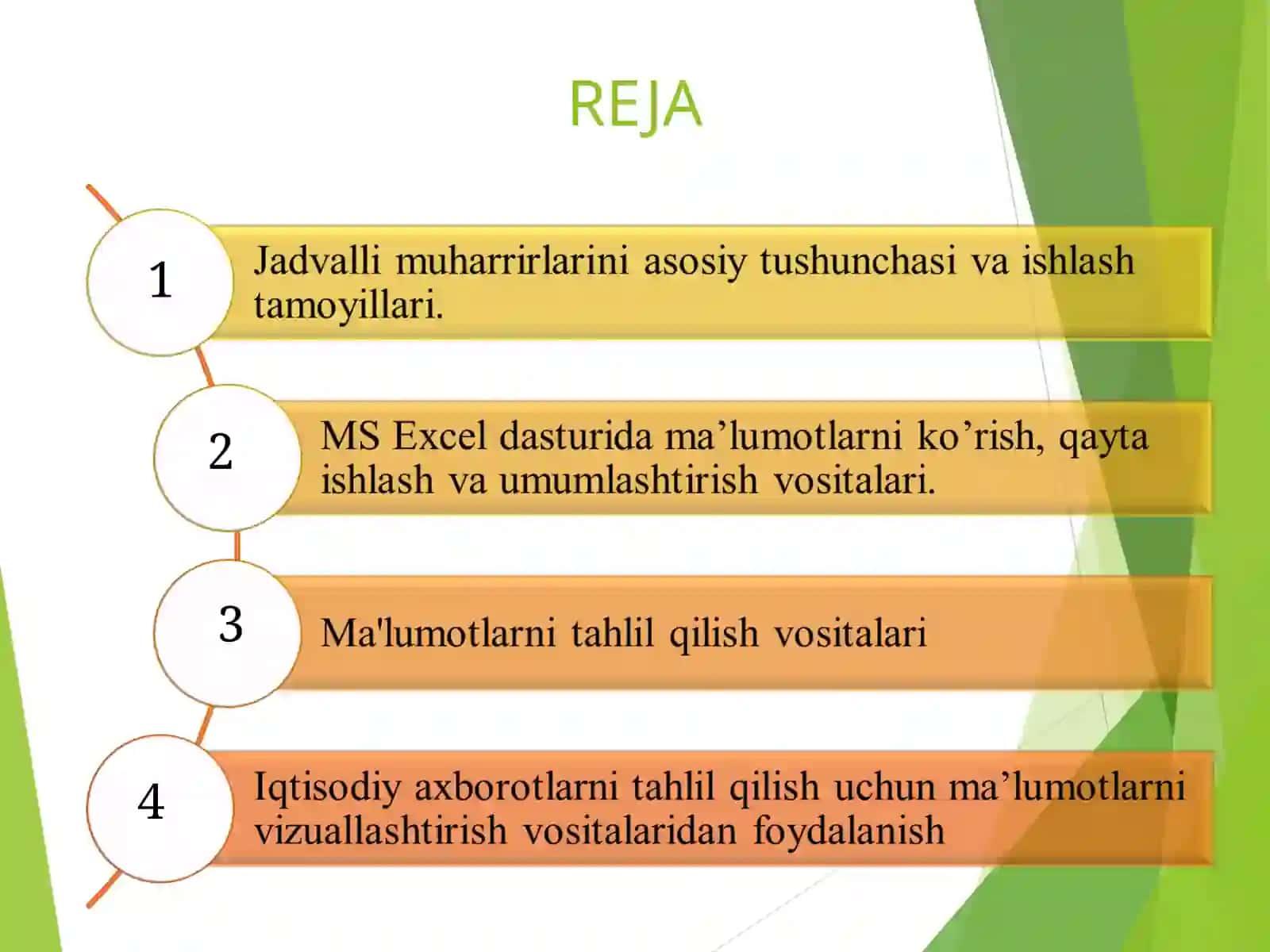 Iqtisodiy masalalarni yechishda matn muharrirlaridan foydalanish 2