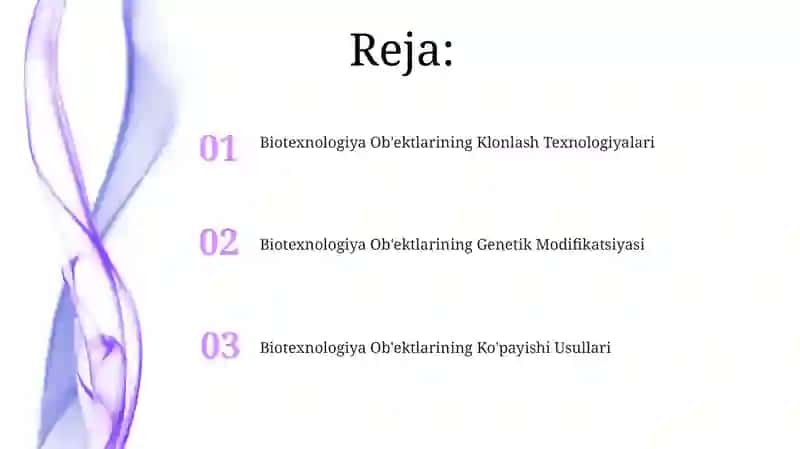 Biotexnologiya Ob'ektlarining Kelajagi 2