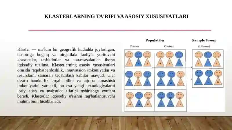 Klaster haqida tushunchalar. 2