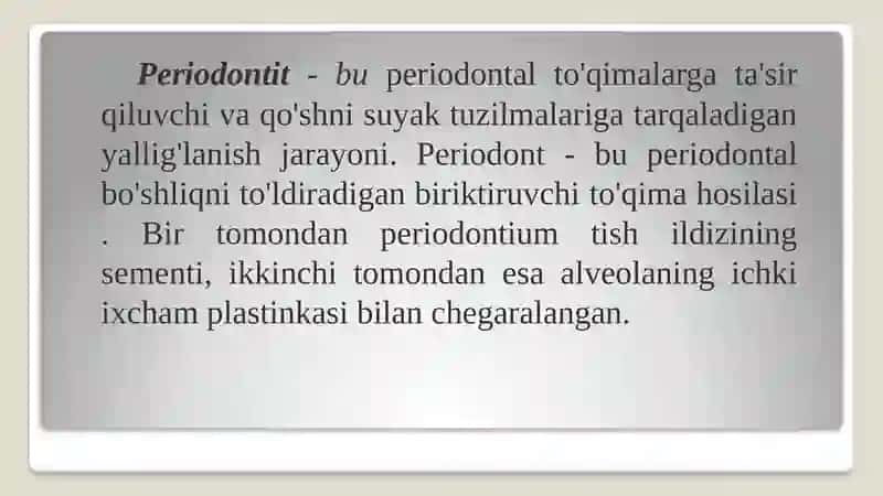 Periodontit 2