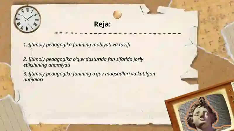 Ijtimoiy pedagogika fanining joriyetilishi.slayt tayorlash 2