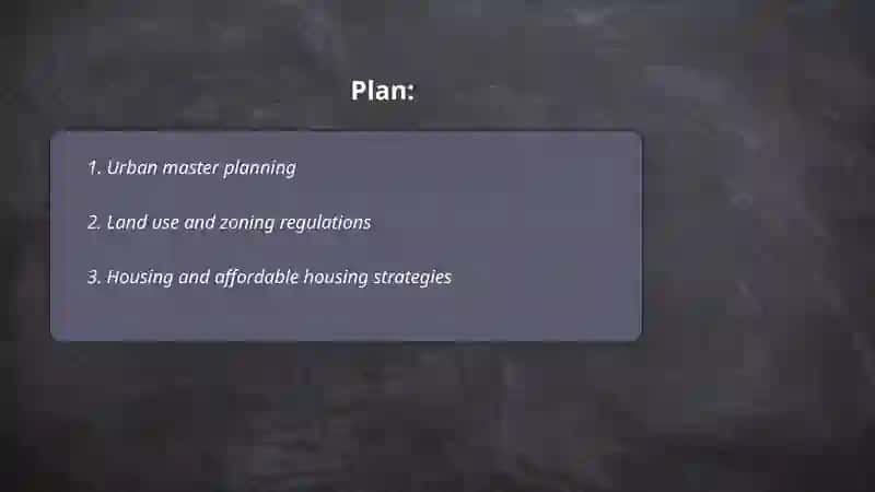 Urban master planning 2