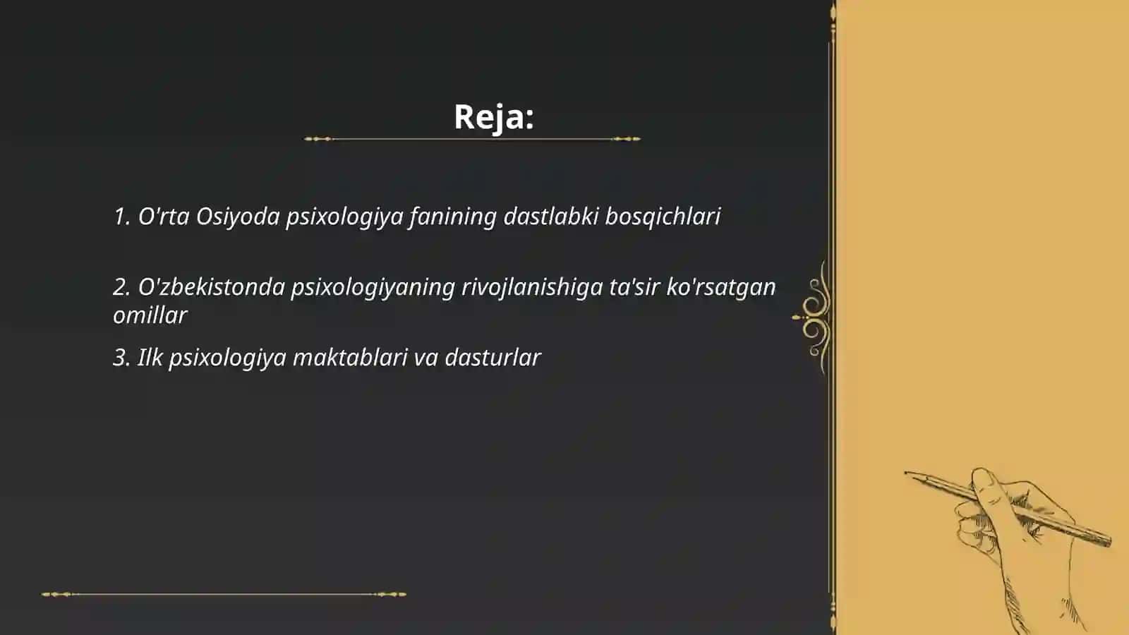 O’zbekistonda psixalogiya fanining rivojlanish tarixi 2