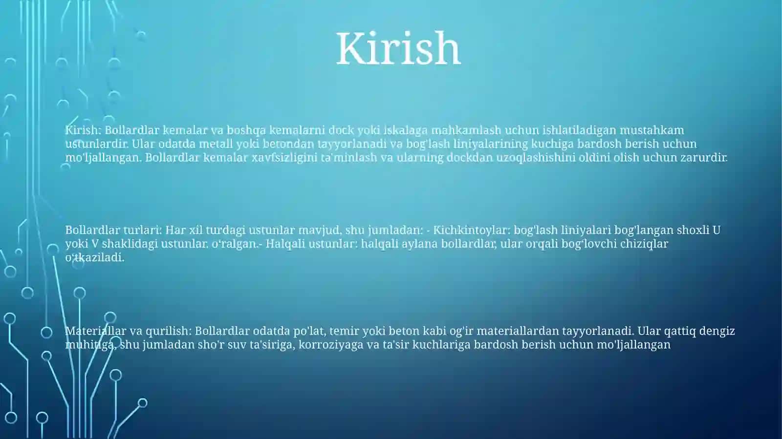 Bollarda IchQotishi 2