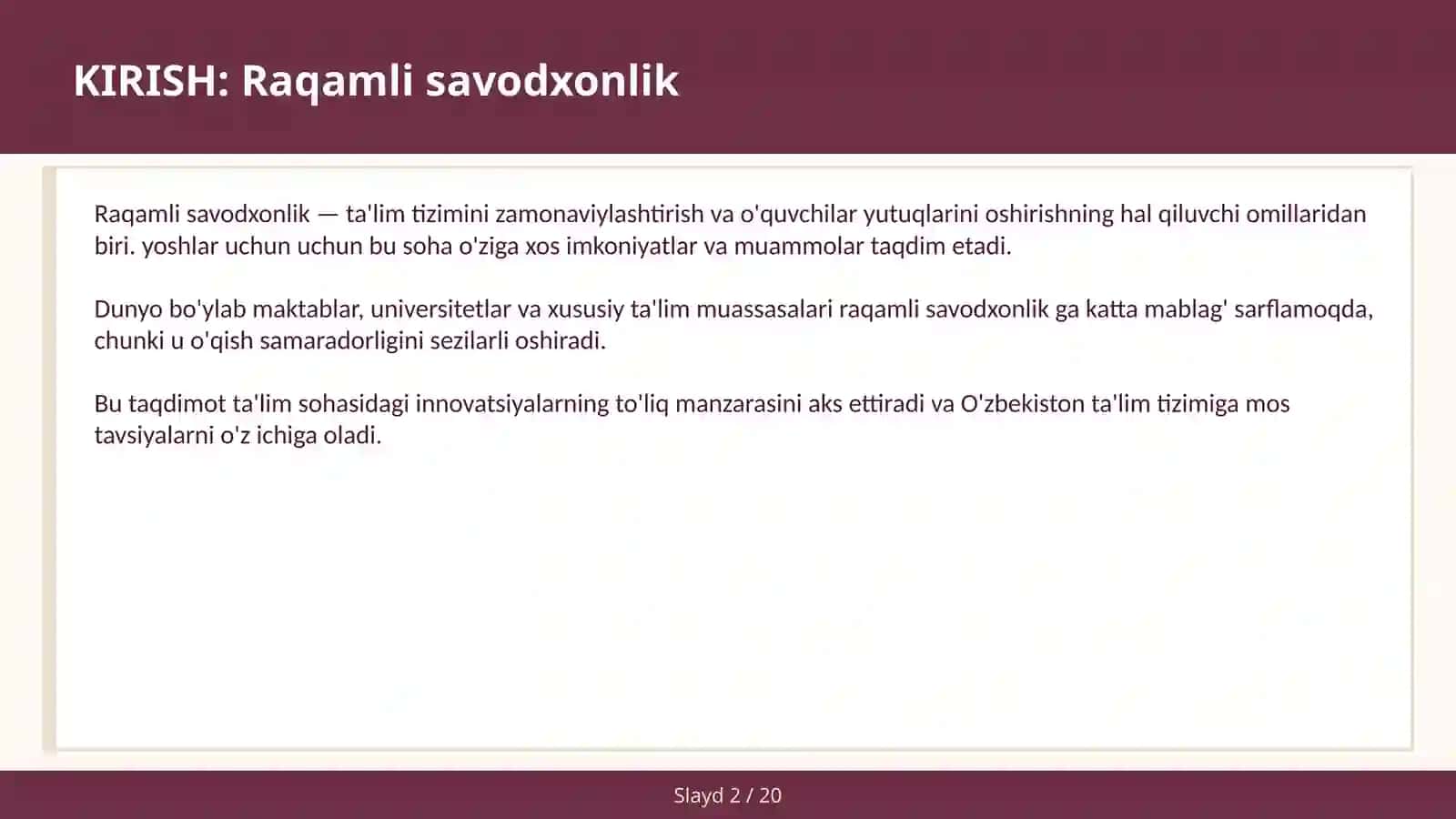 Raqamli savodxonlik 2