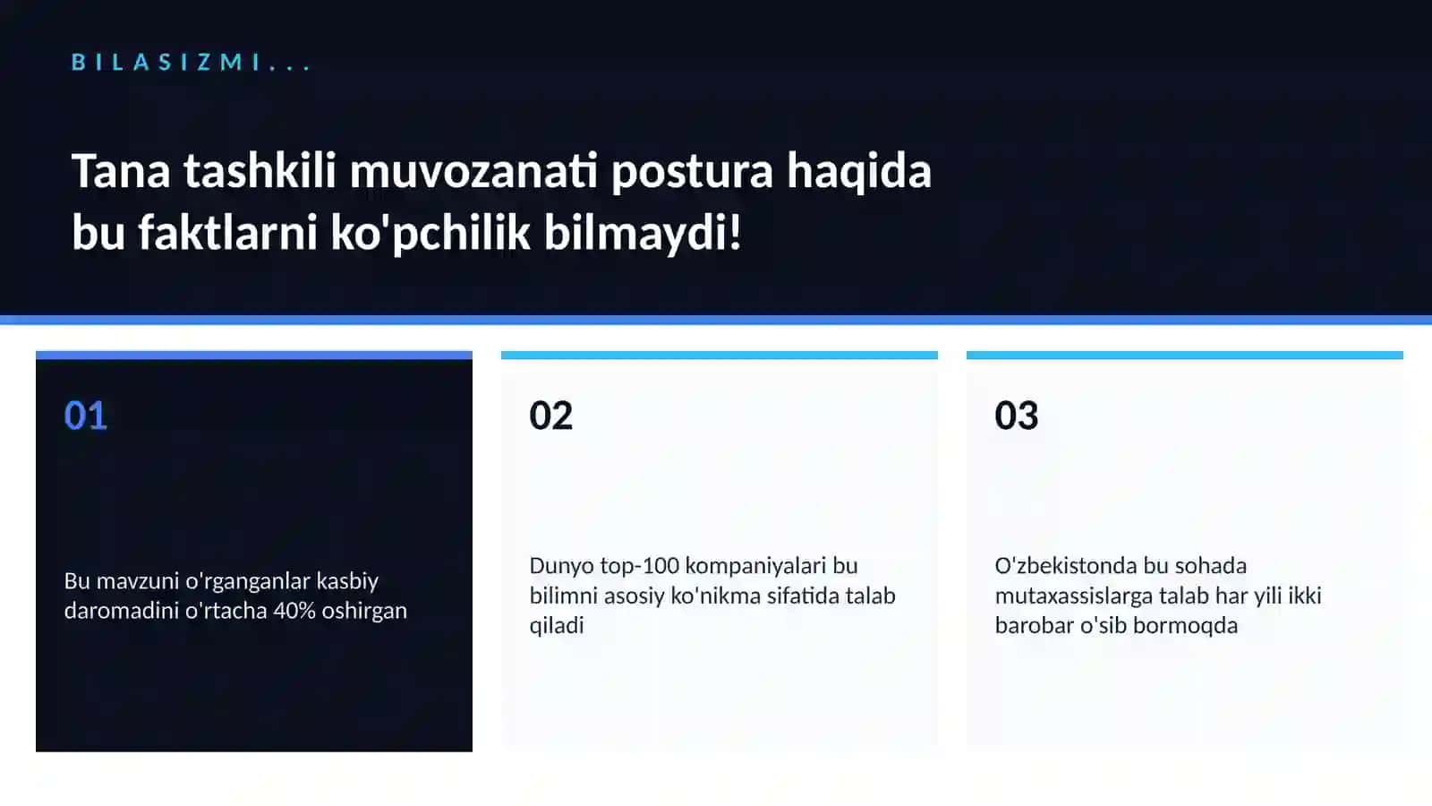 Tana tashkili muvozanati postura 2