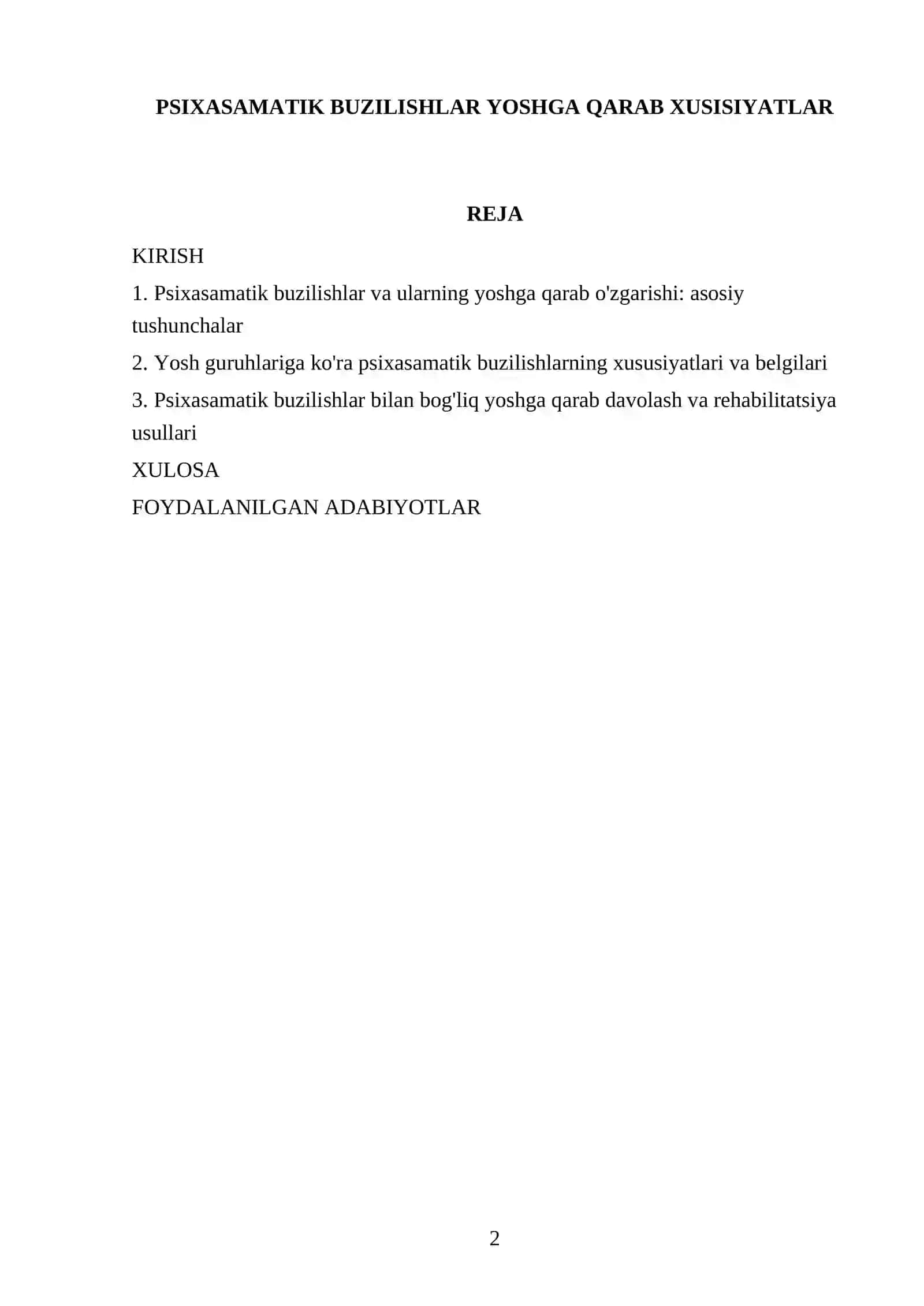 PSIXASAMATIK BUZILISHLAR YOSHGA QARAB XUSISIYATLAR 2