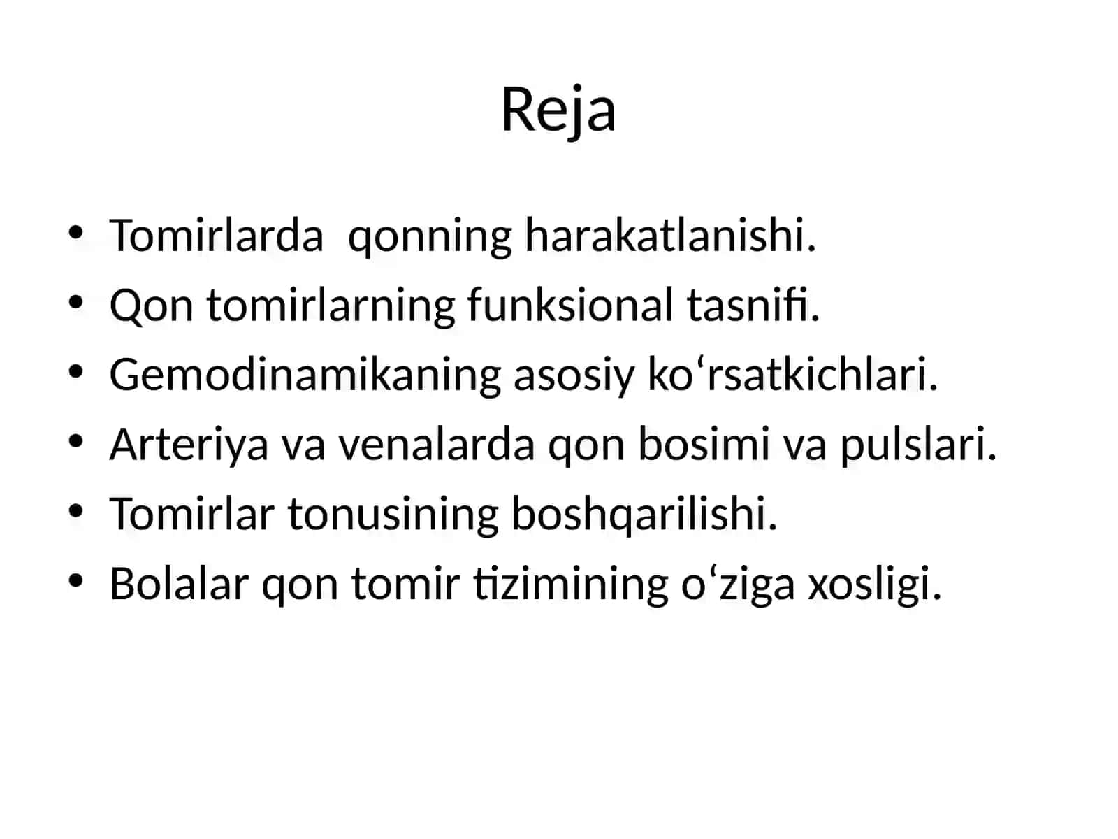 Gemodinamika asoslari 2