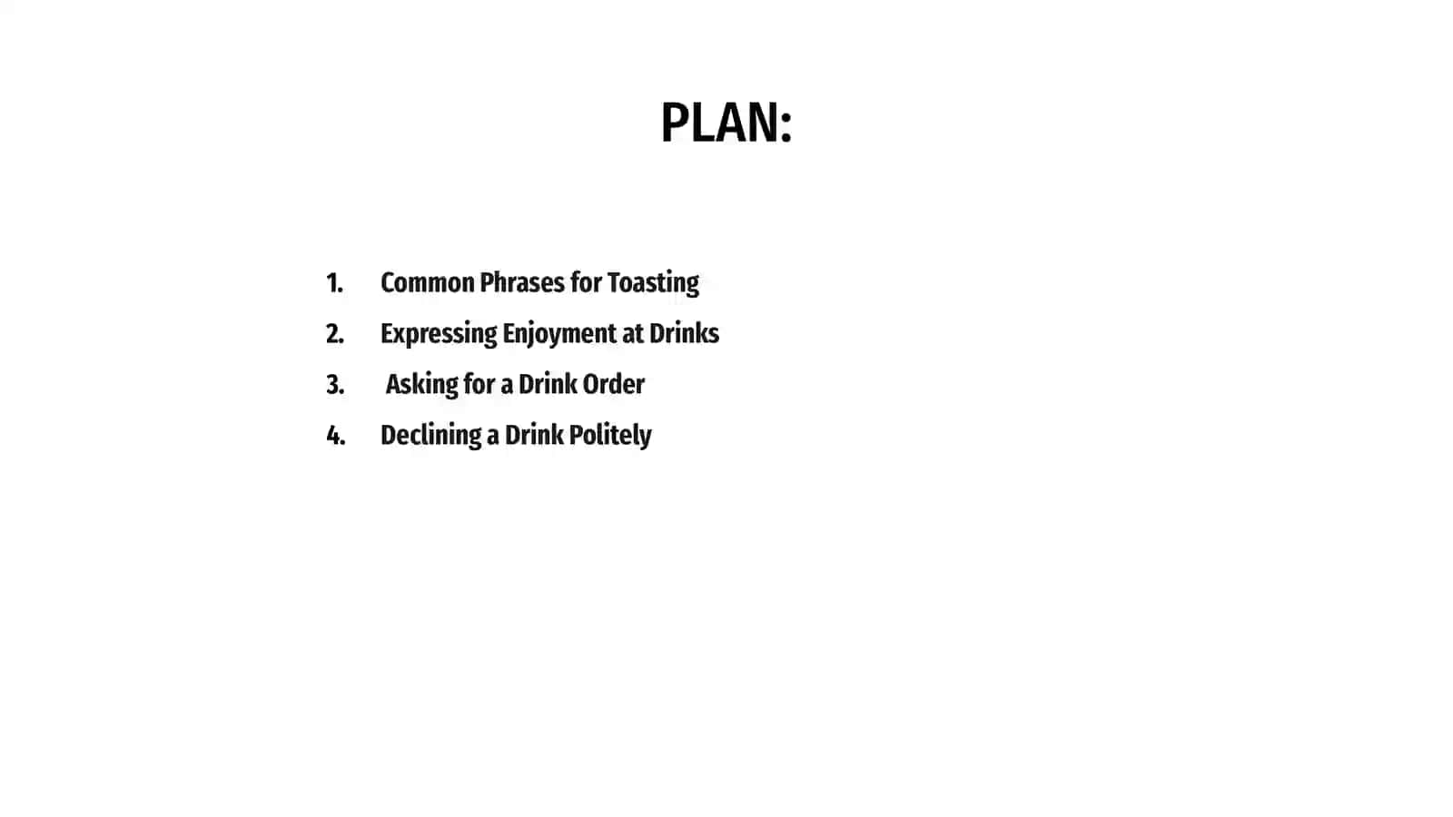 Phrases for Drinking(Alcohol) 2