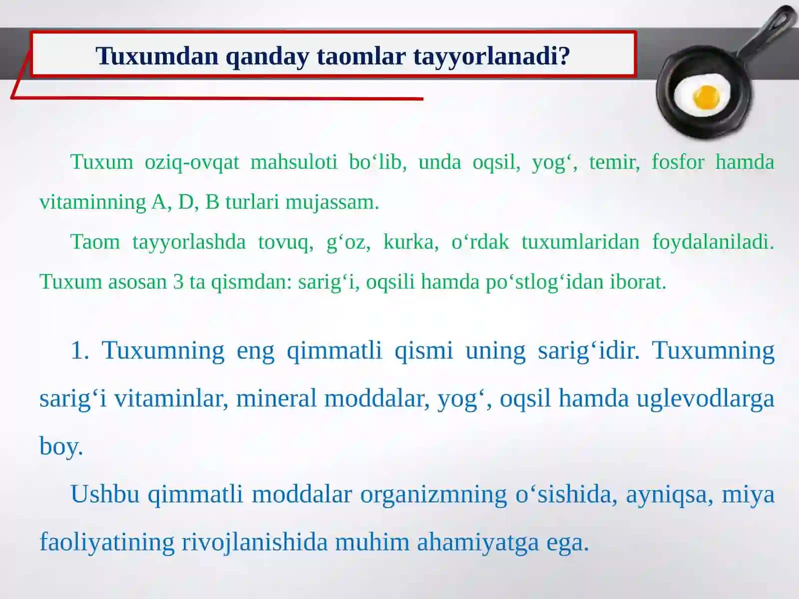 5_sinf_texnologiya_Tuxum_Tuxumdan_tayyorlanadigan_taomlar_ 2