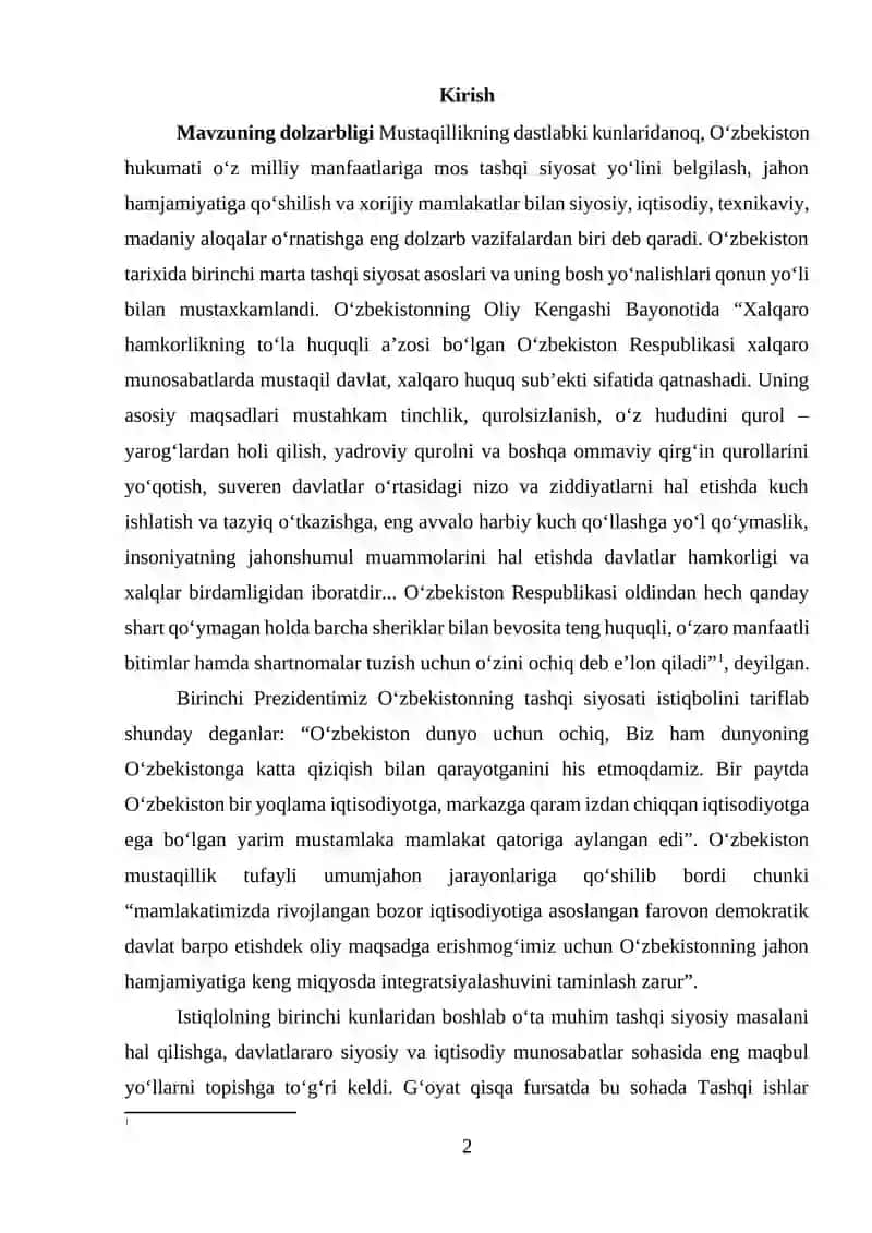 Mustaqillikning dastlabki kunlari 2