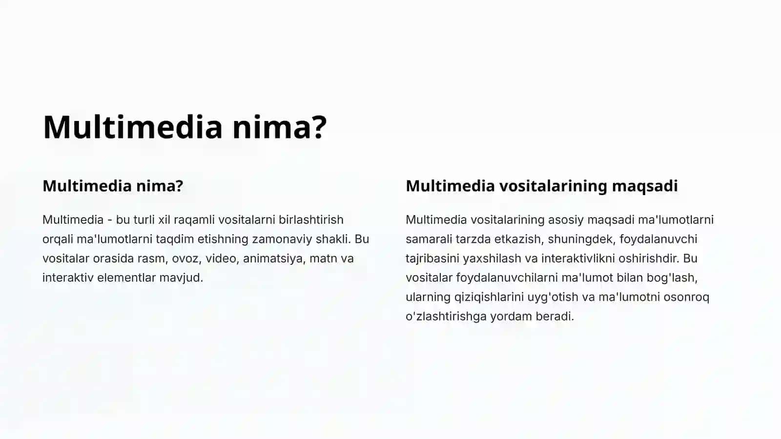 Multimedia vositalari 2