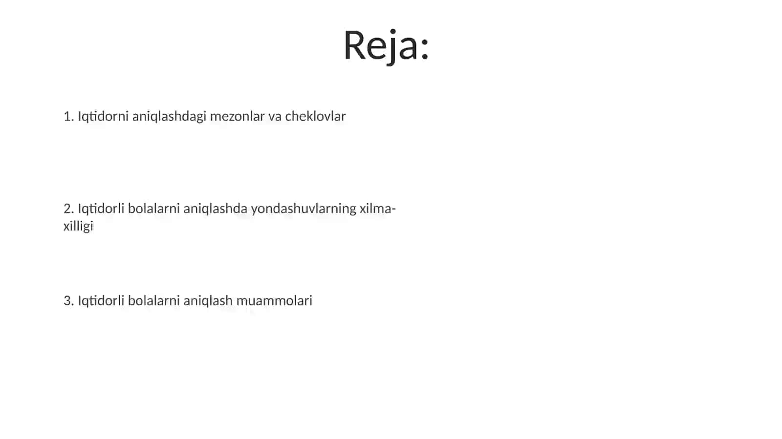 Iqtidorni diagnostika qilish mummosi 2