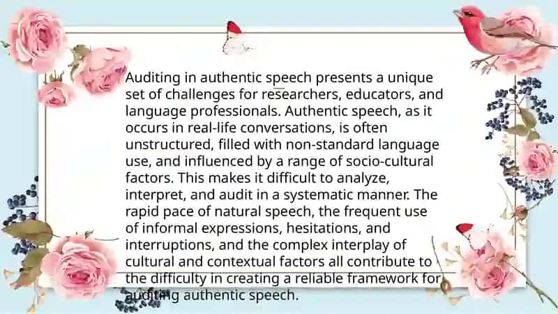 Problemsofauditingauthenticspeech 2