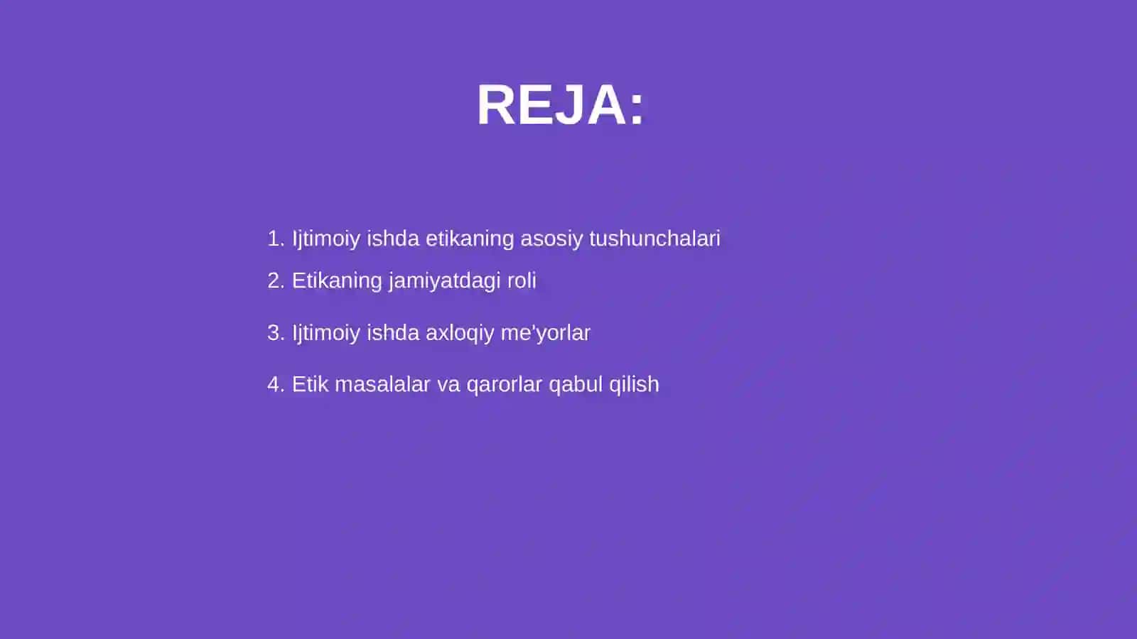 Ijtimoiy ishda etika 2