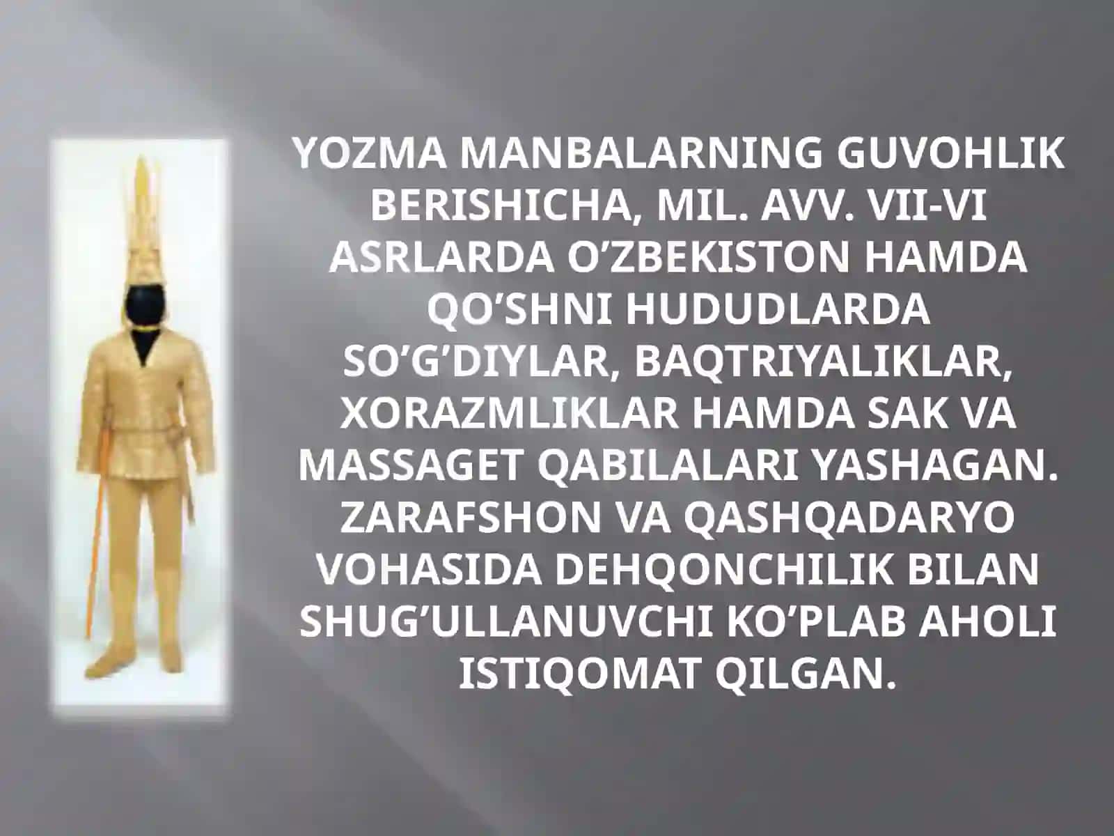 Denov tadbirkorlik va pedagogika instituti tarixyo’nalishi sirtqi ta’lim 1-kurs8ts XolboyevaRayxonaning slaydi 2